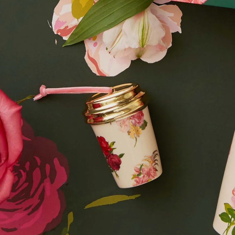 Exclusive Starbucks x Ban.do floral ornament